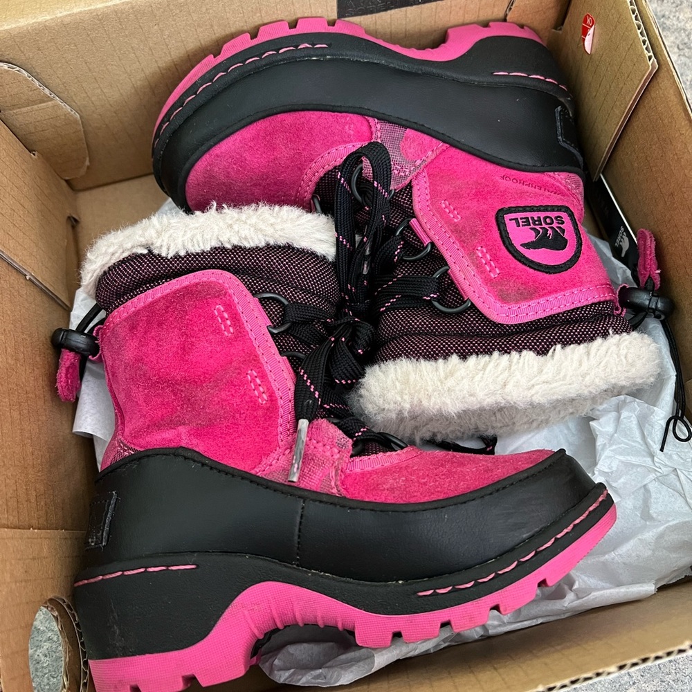 Used Pink Toddler Sorel Winter Boots